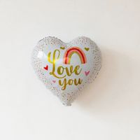Wedding Season Valentine's Day Cartoon Style Sweet Heart Shape Aluminum Film Indoor Party Balloons sku image 1