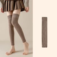 Unisex Basic Solid Color Polyester Jacquard Over The Knee Socks A Pair sku image 10