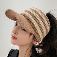 Women's Sweet Simple Style Lines Curved Eaves Sun Hat sku image 4