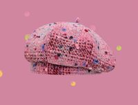 Women's Casual Sweet Polka Dots Eaveless Beret Hat sku image 1