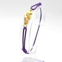Elegant Handcuffs Stainless Steel Rope Plating Braid 18k Gold Plated Bracelets sku image 29