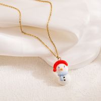 Cute Sweet Cartoon Character Stainless Steel Plating 18k Gold Plated Pendant Necklace main image 4