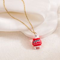 Cute Sweet Cartoon Character Stainless Steel Plating 18k Gold Plated Pendant Necklace main image 2