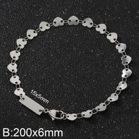 Titanium Steel 18K Gold Plated Simple Style Classic Style Plating Chain Solid Color Bracelets Necklace sku image 4