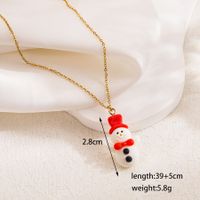 Cute Sweet Cartoon Character Stainless Steel Plating 18k Gold Plated Pendant Necklace sku image 5
