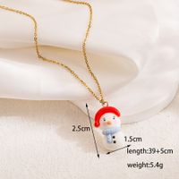 Cute Sweet Cartoon Character Stainless Steel Plating 18k Gold Plated Pendant Necklace sku image 3