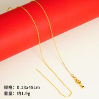 Einfacher Stil Geometrisch Kupfer Vergoldet Halskette sku image 10