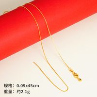 Einfacher Stil Geometrisch Kupfer Vergoldet Halskette sku image 11