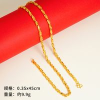 Einfacher Stil Geometrisch Kupfer Vergoldet Halskette sku image 36