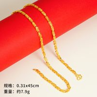 Einfacher Stil Geometrisch Kupfer Vergoldet Halskette sku image 37
