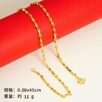 Simple Style Geometric Copper Gold Plated Necklace sku image 30
