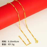Simple Style Geometric Copper Gold Plated Necklace sku image 19