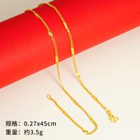 Einfacher Stil Geometrisch Kupfer Vergoldet Halskette sku image 20