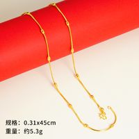 Simple Style Geometric Copper Gold Plated Necklace sku image 21