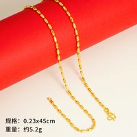 Simple Style Geometric Copper Gold Plated Necklace sku image 25