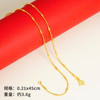 Einfacher Stil Geometrisch Kupfer Vergoldet Halskette sku image 23