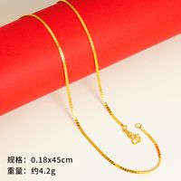 Einfacher Stil Geometrisch Kupfer Vergoldet Halskette sku image 12