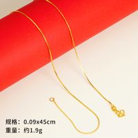 Simple Style Geometric Copper Gold Plated Necklace sku image 8