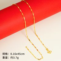 Simple Style Geometric Copper Gold Plated Necklace sku image 13