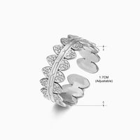 Vintage Style Geometric Solid Color Stainless Steel Plating Open Rings sku image 22