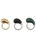 Wholesale Jewelry Elegant Retro Water Droplets Alloy Stoving Varnish Plating Open Rings main image 5