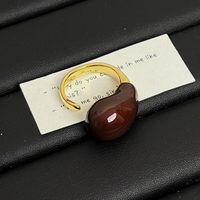 Wholesale Jewelry Elegant Retro Water Droplets Alloy Stoving Varnish Plating Open Rings sku image 8