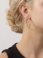 1 Paire Style Moderne Style Classique Rond Le Cuivre Boucles D'oreilles Cerceau main image 1