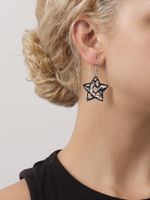 1 Pair Casual Elegant Shiny Star Hollow Out Arylic Drop Earrings main image 5