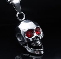 Casual Skull Titanium Steel Polishing Men's Pendant Necklace sku image 5