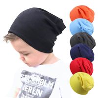 Children Unisex Casual Solid Color Beanie Hat main image 1
