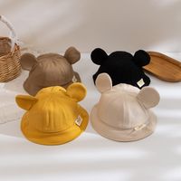 Children Unisex Cute Simple Style Bear Bucket Hat main image 4