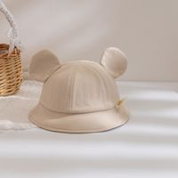 Children Unisex Cute Simple Style Bear Bucket Hat sku image 1