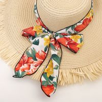 Women's Vacation Beach Solid Color Big Eaves Straw Hat main image 3