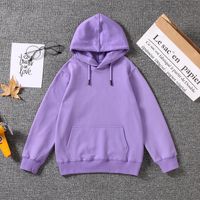 Casual Solid Color Cotton Hoodies & Knitwears main image 3