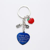 Business Simple Style Classic Style Letter Heart Shape Stainless Steel Keychain sku image 5