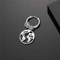 1 Piece Vintage Style Punk Classic Style Heart Shape Smiley Face Stainless Steel Alloy Drop Earrings sku image 10
