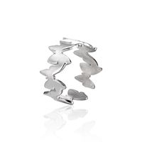 Strassenmode Schmetterling Titan Stahl Offener Ring sku image 1