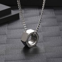 304 Stainless Steel 18K Gold Plated Hip-Hop Streetwear Geometric Pendant Necklace main image 1