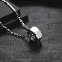304 Stainless Steel 18K Gold Plated Hip-Hop Streetwear Geometric Pendant Necklace main image 4