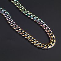 Hip-Hop Geometric 304 Stainless Steel 18K Gold Plated Men's Bracelets Necklace main image 1