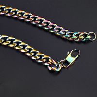 Hip-Hop Geometric 304 Stainless Steel 18K Gold Plated Men's Bracelets Necklace main image 3