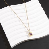 Glam Simple Style Classic Style Geometric Sterling Silver Plating Inlay Zircon Gold Plated Silver Plated Pendant Necklace main image 9