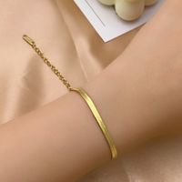 Hip-Hop Simple Style Commute Solid Color 304 Stainless Steel Bracelets In Bulk main image 6