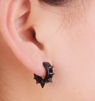 Simple Six-thorn Titanium Steel Ear Clips sku image 2