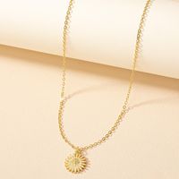 Simple Style Geometric Solid Color Alloy Wholesale Pendant Necklace main image 5