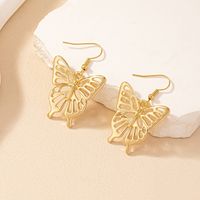1 Pair Vintage Style Butterfly Plating Hollow Out Alloy Ear Hook main image 1