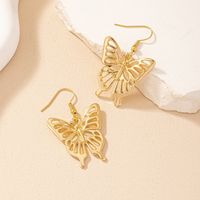 1 Pair Vintage Style Butterfly Plating Hollow Out Alloy Ear Hook main image 5