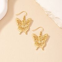 1 Pair Vintage Style Butterfly Plating Hollow Out Alloy Ear Hook main image 4