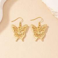 1 Pair Vintage Style Butterfly Plating Hollow Out Alloy Ear Hook main image 3