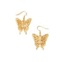 1 Pair Vintage Style Butterfly Plating Hollow Out Alloy Ear Hook main image 2